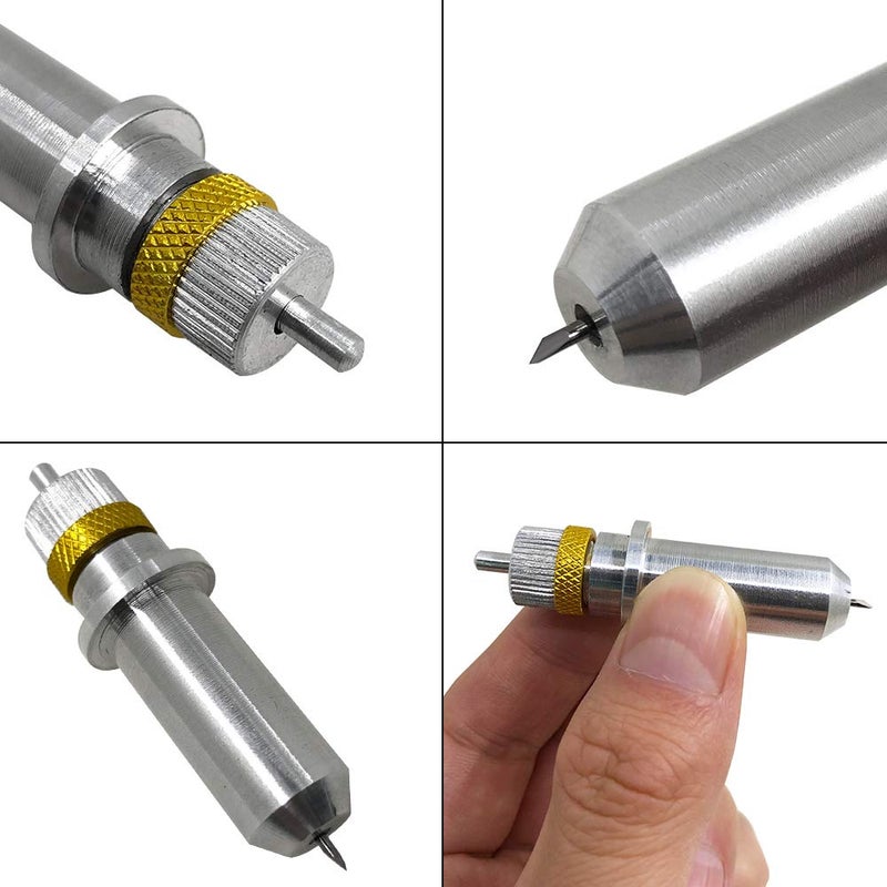 AFUNTA 30 pcs (30/45/60 Degree) AFUNTA Blade Vinyl Cutter Plotter Cutting Blades for Roland & Most Domestic and Imported Plotter with Blade Holder Base - Image 5